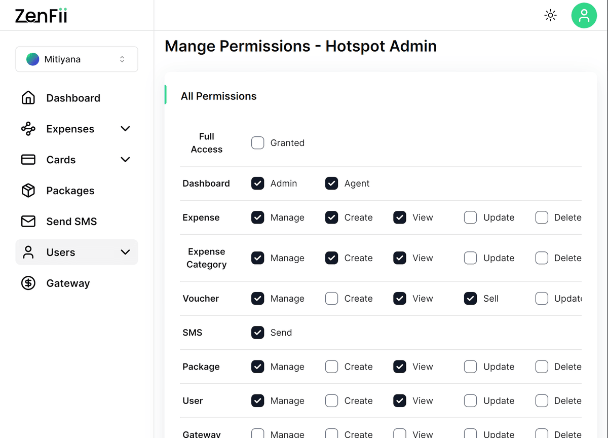 Permissions Light